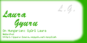 laura gyuru business card