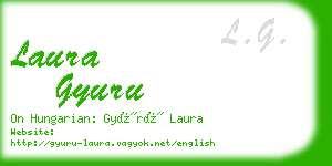 laura gyuru business card